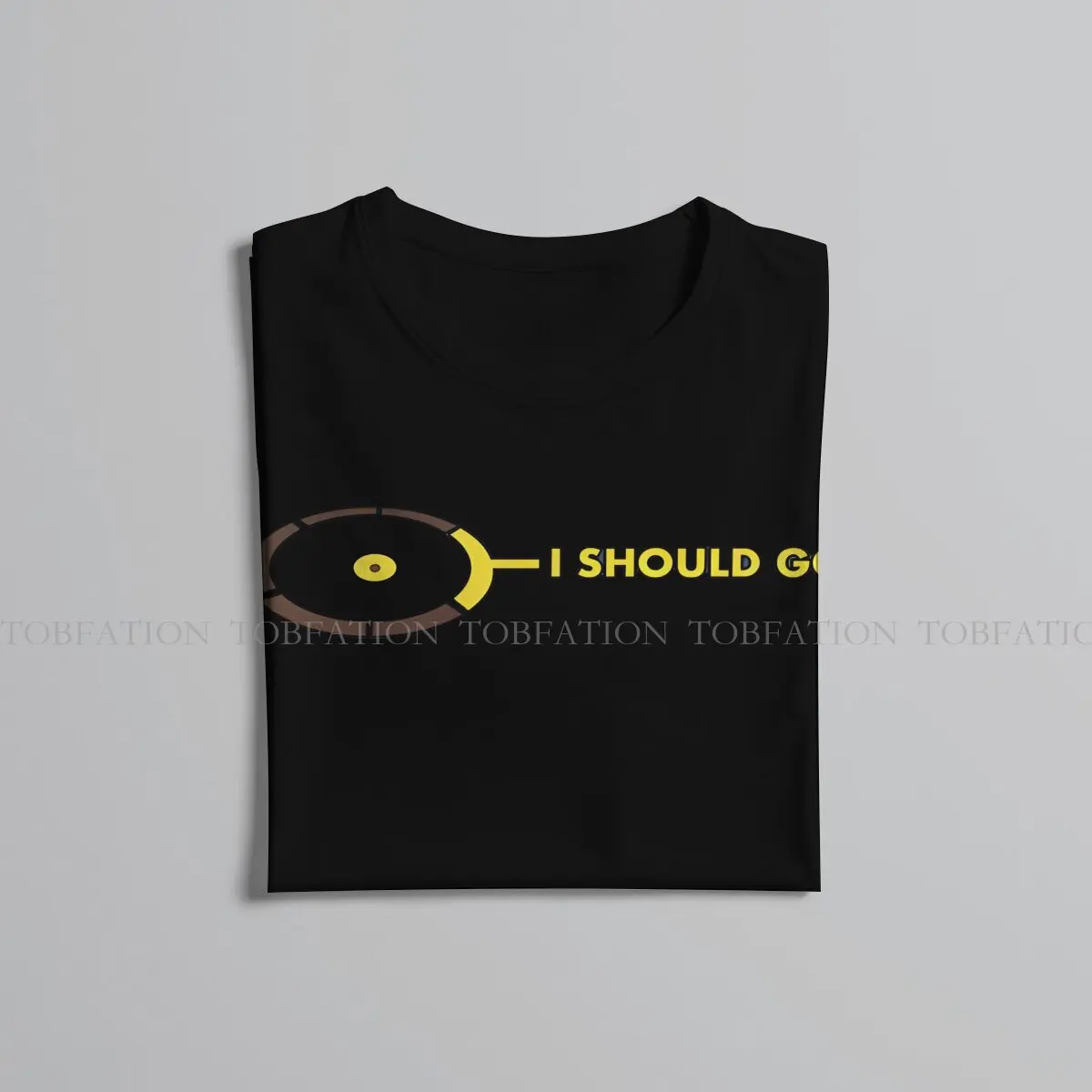I Should Go Hipster TShirts Mass Effect Game Men Harajuku Pure Cotton Tops T Shirt Round Neck Oversized image 5