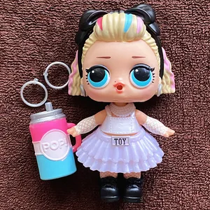 Set von Einhornpuppen glänzt für Kinder, Schwesterpuppe, seltene Stile, Punkjunge, begrenzte Sammlung, LOLS -Spielzeug, Geburtstagsgeschenk, Verkauf, 8 cm 8 Hauptverkaufskit Doll Original lol - №5