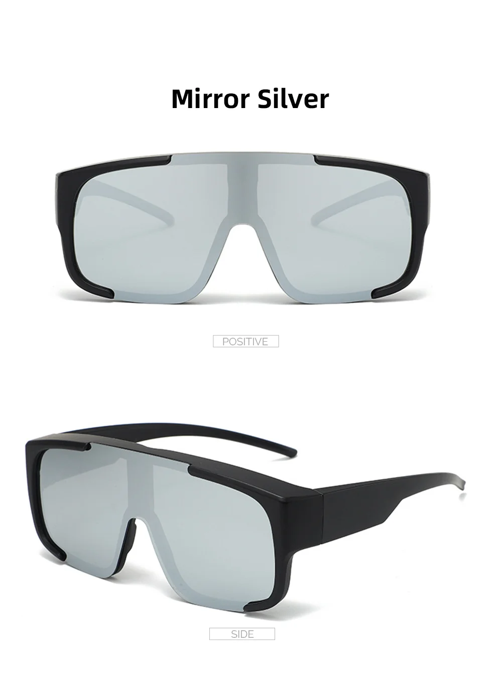 VIVIBEE Coole Polarisierte Sonnenbrille Fit Über Brille Männer Fahren Übergroße UV400 Photochrome Angeln Outdoor Frauen Große Brille – Detail 11