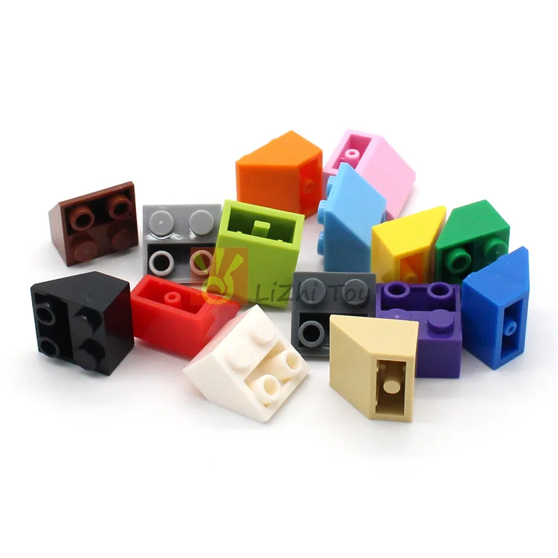 50pcs MOC Brick Slope Inverted 45 2x2 3660 DIY Enlighten Building Block Compatible with Assembles Particles Construction Toys