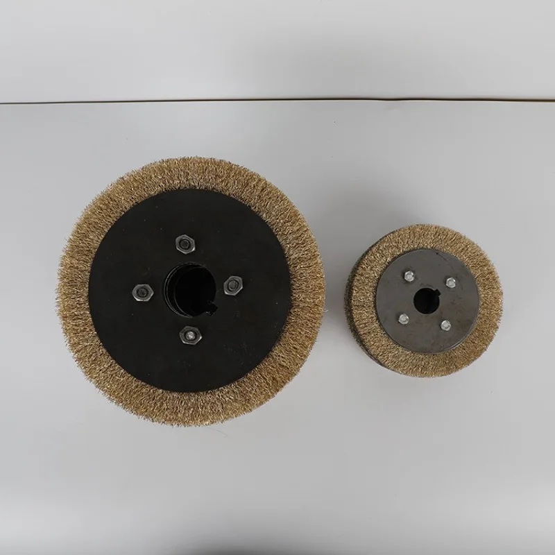 Flat wire roller brush, rust removal wire wheel, polishing wheel, parallel wire wheel
