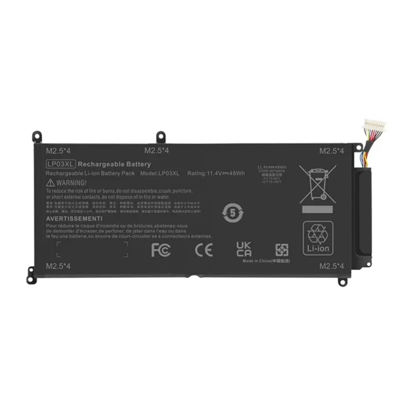 New 11.4V 48Wh 4050mAh LP03XL Laptop Battery For HP Envy 15 15-ae020TX TPN-C124 TPN-C122 807417-005 HSTNN-DB7C HSTNN-DB6X 6Cell