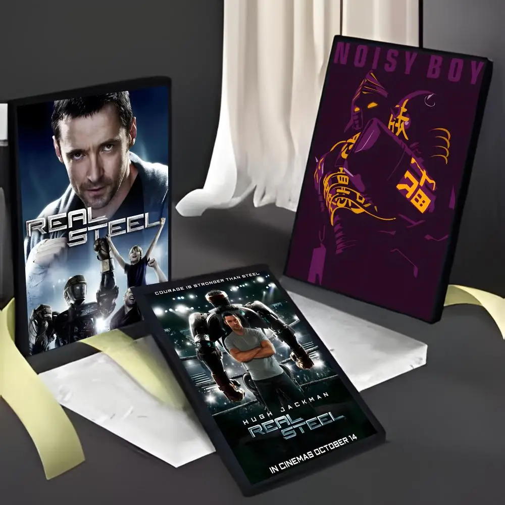 Robot Boxing Classic Movie R-Real S-Steel 2011 Poster American Film Mural Home Childrens Room Wall Decor Print