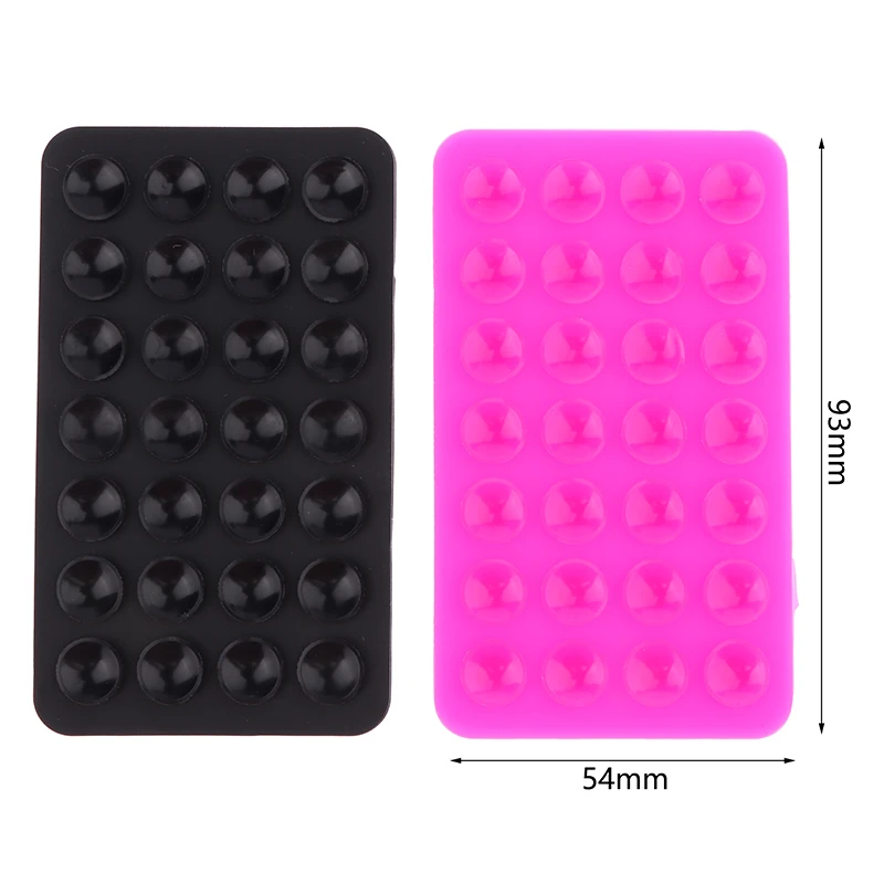 Double Side Silicone Suction Pad For Mobile Phone Fixture Suction Cup Backed Adhesive Silicone Rubber Sucker Pad For Fixing