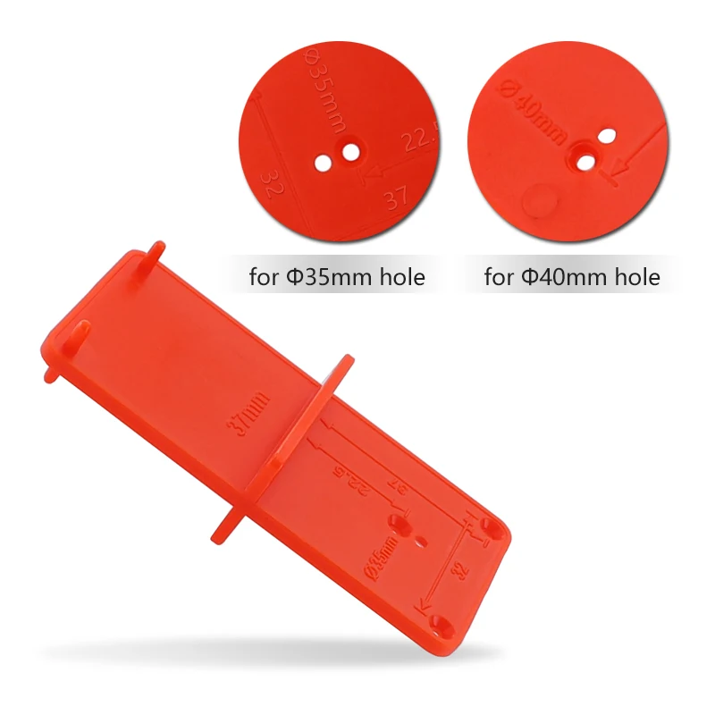 Hinge Hole Drilling Guide 35mm 40mm Hing Installation Jig Door Cabinet Hinge Hole Locator Woodworking Tool