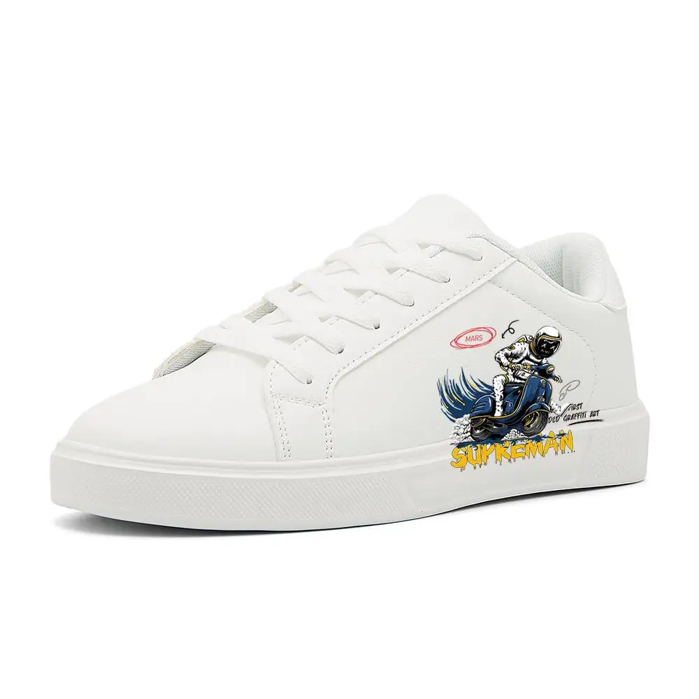 

Unisex Slip-On White Mesh Sneakers: Breathable – Easy Wear, Comfortable for Grocery & Errands Spray paint graffiti white shoes