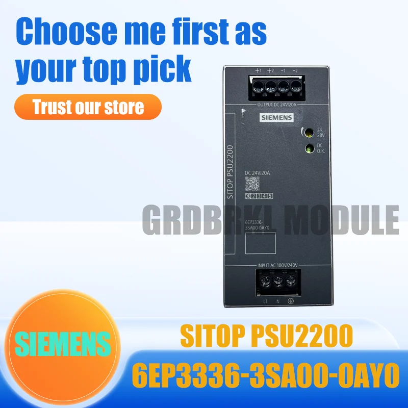

New Original SIEMENS 6EP3336-3SA00-0AY0 6EP3334-3SA00-0AY0 SITOP PSU2200 Power Supply