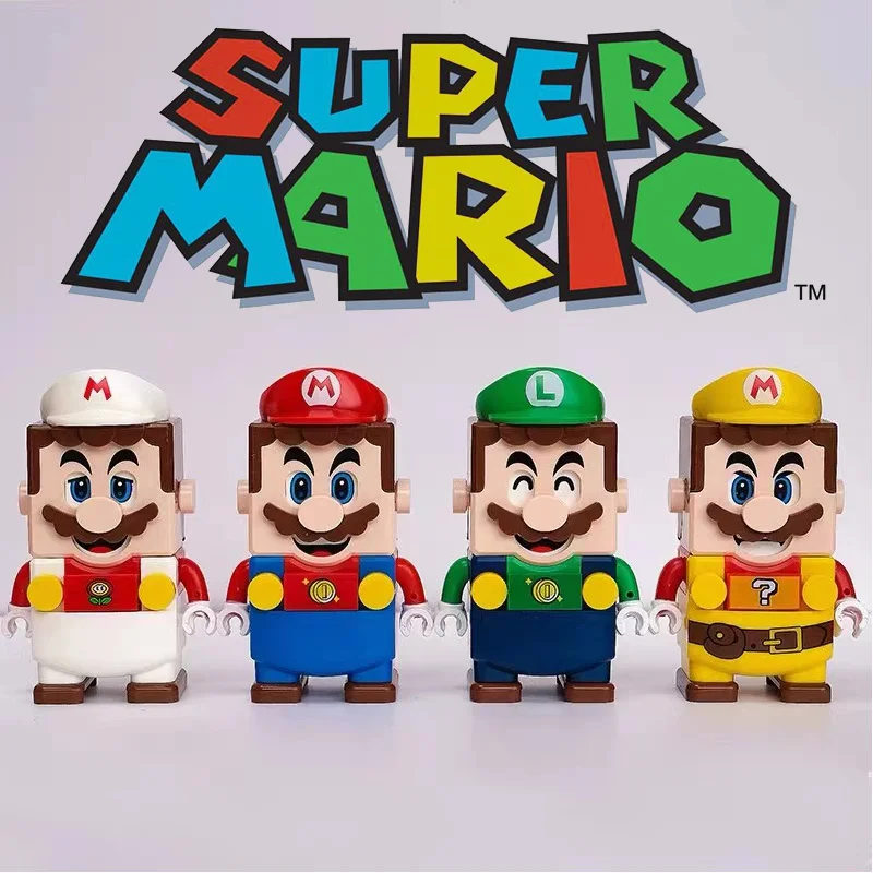 Super Mario Decoration Garage Kits toy Headzs Collect toys Tabletop decoration by hand Holiday gift