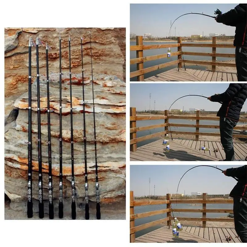 Super Hard Mini Telescopic Fishing Rod Fiberglass Portable Pocket Fishing Pole for Sea/Boat Fishing  Fishing Accessories - view 5