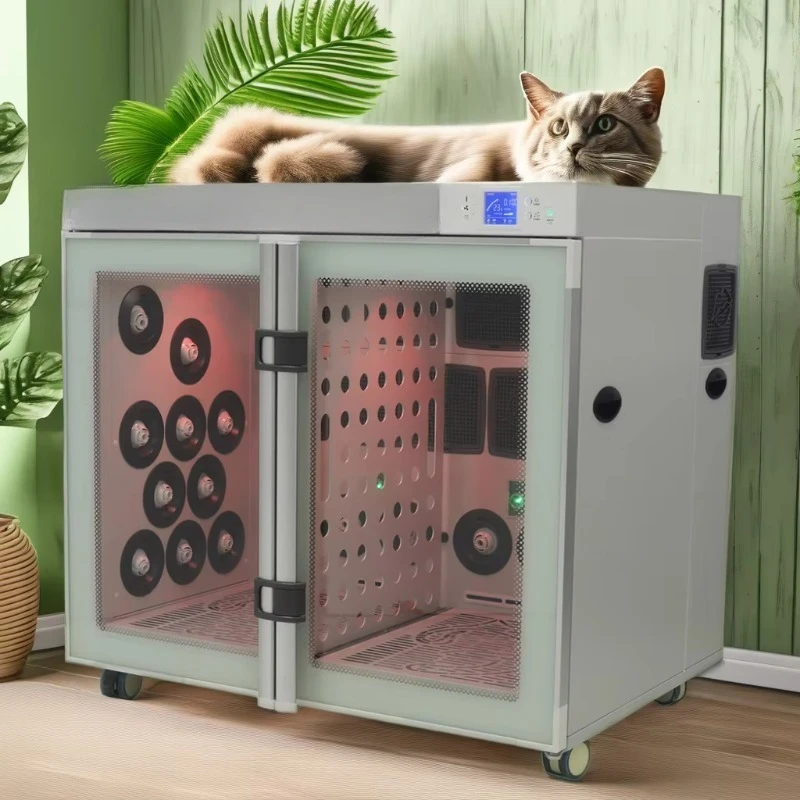 Automatic Pet Dryer Box Smart Temperature Control 360 Degree Cat Drying Box Smart Pet Hair Dryer
