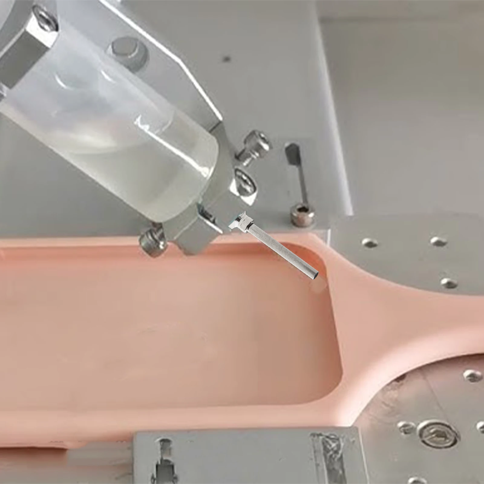 Aguja de máquina dispensadora de 25mm, máquina dispensadora de acero inoxidable, pegamento Industrial = aguja de inyección, fluidos de 8G-30G
