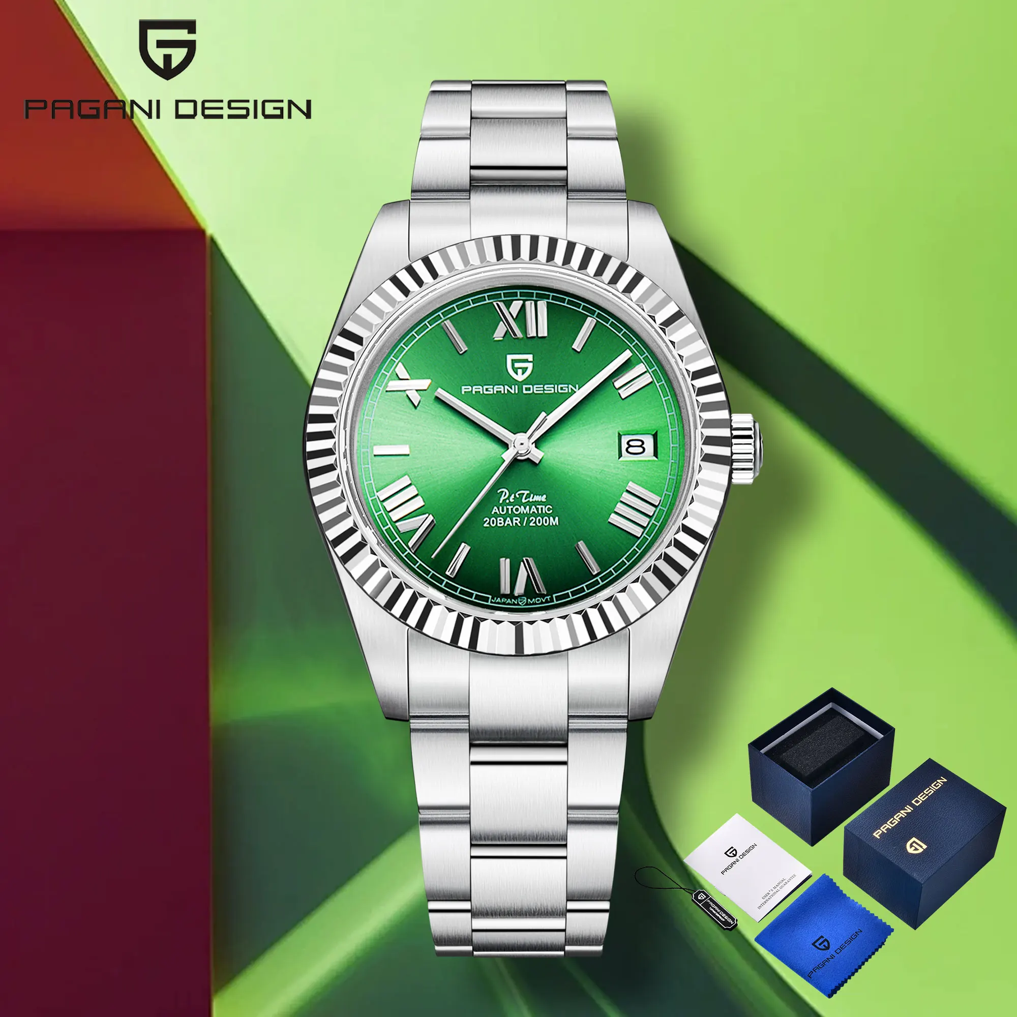 

Новинка 2024, мужские часы PAGANI DESIGN, механические часы, роскошные японские автоматические часы NH35, мужские часы с коробкой, сапфировые зеркальные часы