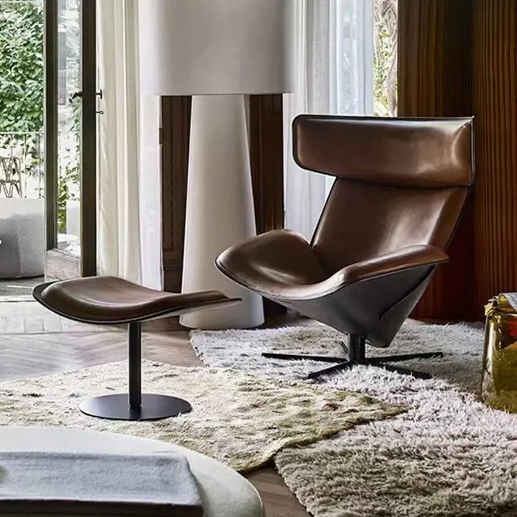 كرسي zongzi مصنوع من الألياف الزجاجية بتصميم إسكندنافي كرسي أريكة فردي دوار لغرفة المعيشة مكتب مبيعات كرسي صالة ترفيهي عالي الظهر #4