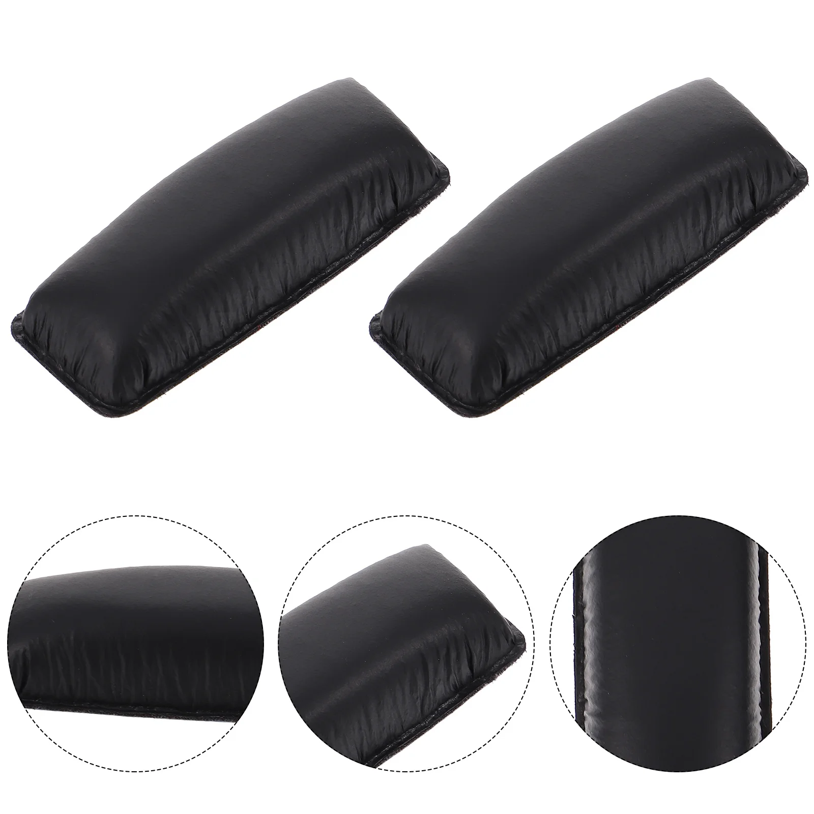 

2Pcs Headband Cushions for Headphones Black Replacement Pads Compatible with Rs160 Rs170 Rs180 Soft Elastic Impact Resistant