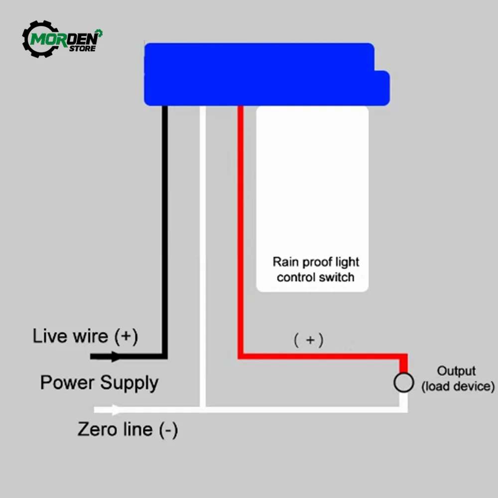 Automatic On Off Photocell Street Light Switch DC 12V 24V AC 110V 220V 50-60Hz 10A Waterproof Photo Control Sensor Power Supply