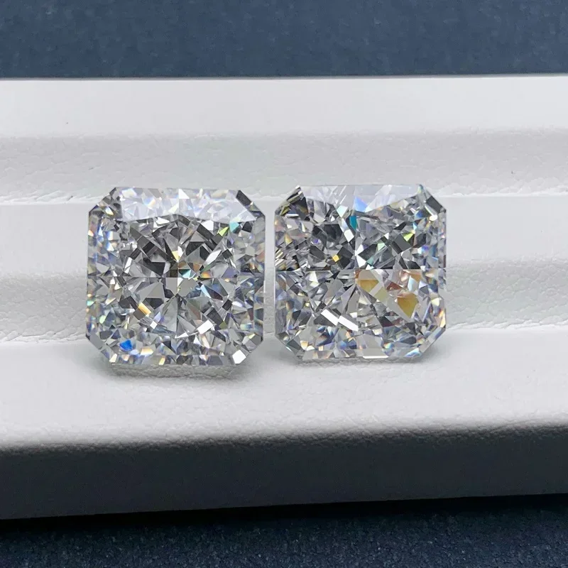 

Ruihe Hand Make 5A квадратный осьмиугольник, измельченный лед, кубический цирконий белого цвета, от 5X5 мм до 12x12 мм для изготовления ювелирных изделий