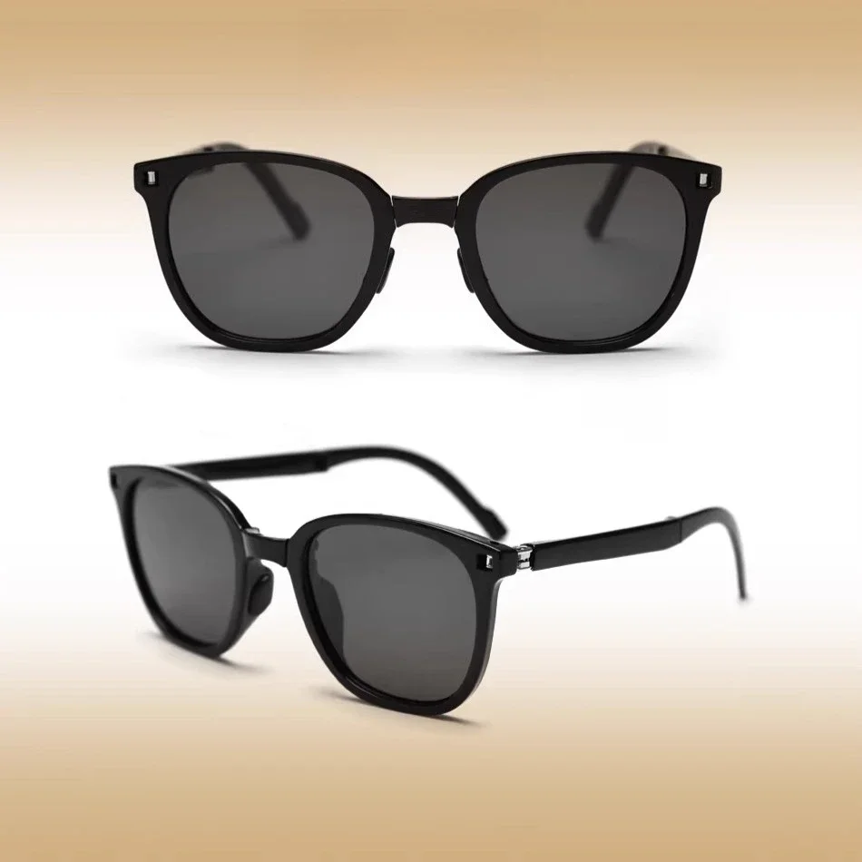 Lightweight retro folding polarized glasses for outdoor men's and women's sunglasses, driving a motorcycle