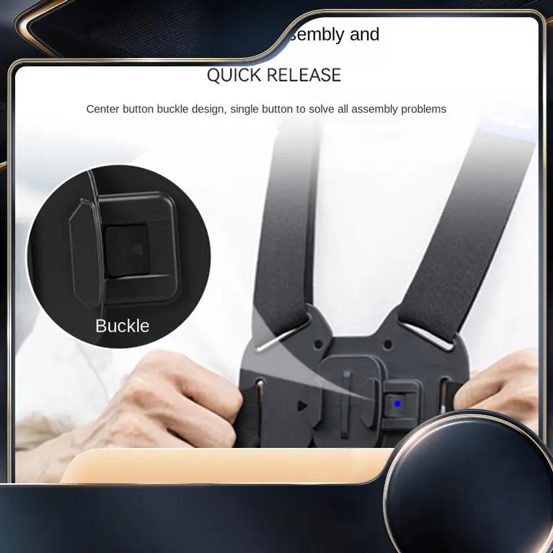 

TELESIN Chest Strap Mount Belt Mount For Gopro Hero 12 11 10 9 Insta360 SJCAM DJI OSMO Action-N34R