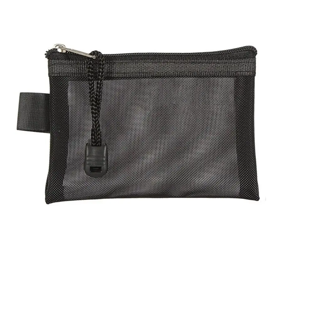 

File Bag Mesh Cosmetic Bag Stationery Storage Bags Small Coin Purse ID Credit Card Holder Mini Zipper Pouch Mesh Storage Bags