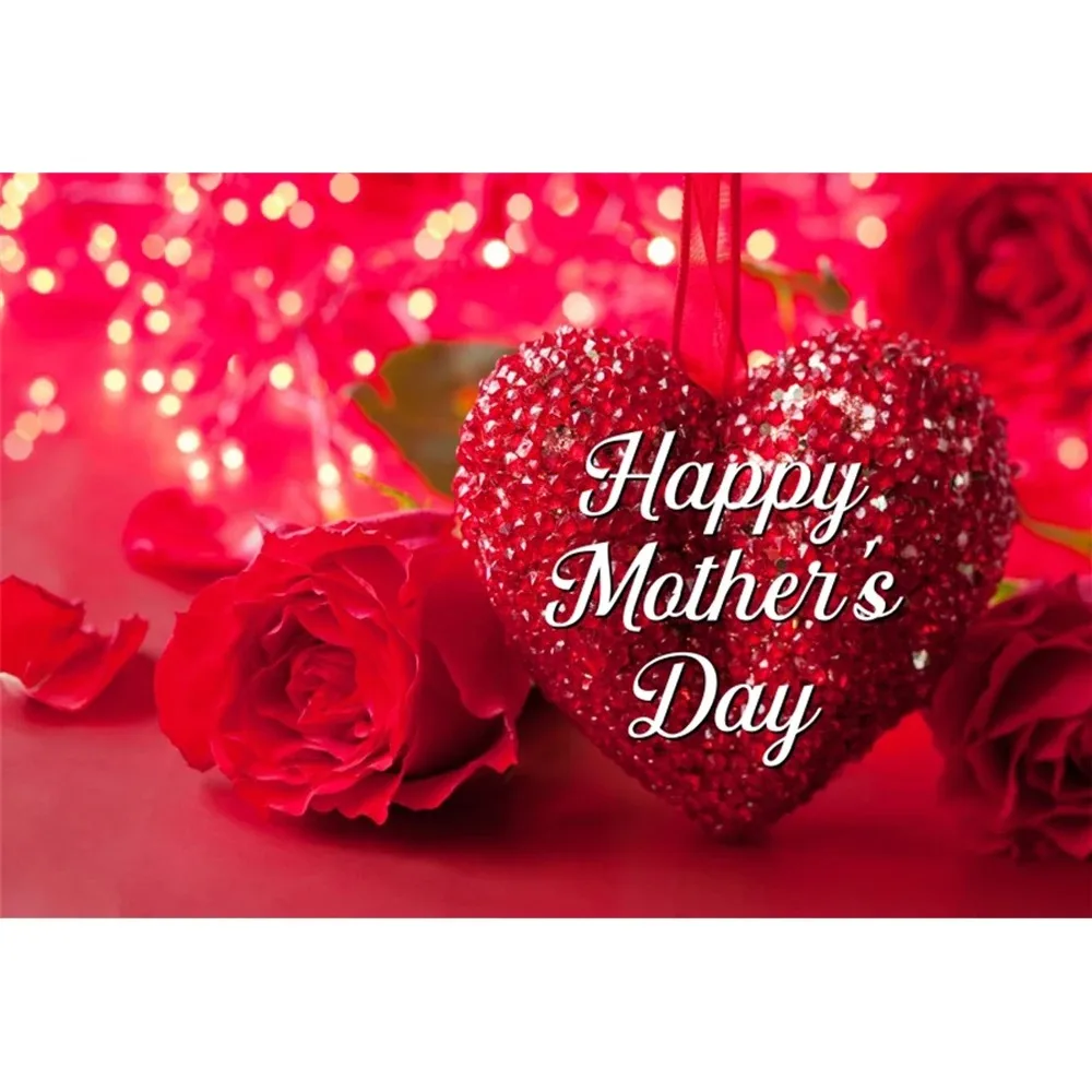 Glückliche Muttertag Kulissen Geburtstag Banner Blumen lieben Herz Fotografie Hintergründe Party Dekor Fotostudio Requisiten
