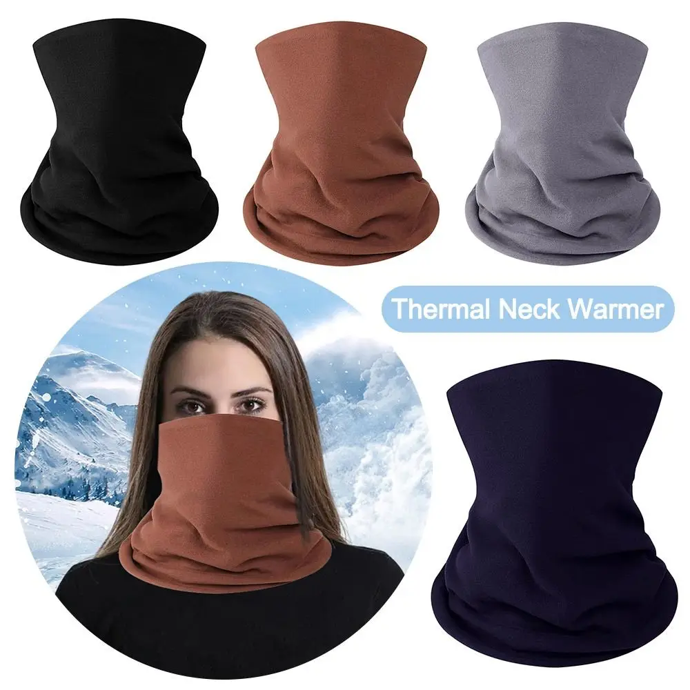 Bib Thermal Neck Warmer Thickened Windproof Women Men Warm Tube Neck Cover Coldproof Skiing Motorcycle Scarf