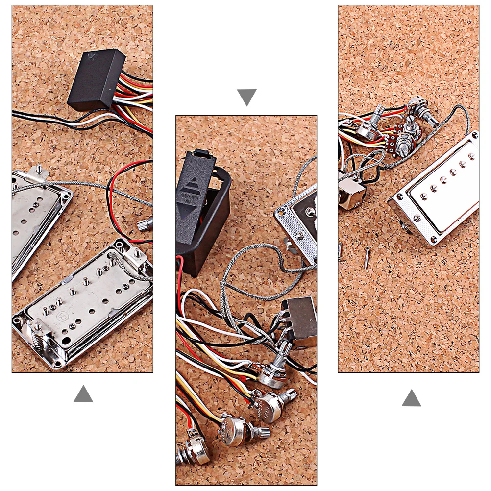 

Pickup Set Pickups Kit Electric Guitar with Active Humbucker Durable Double Coil