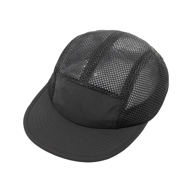 Letnie szybkie czepek osuszający 5 panelowe czapki dla mężczyzn baseballowe damskie Gorras Snapback Trucker czapki z siatki oddychające czapka