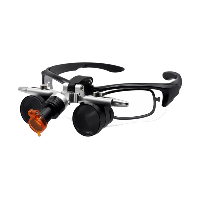 3.5X Dental Loupes Magnifier Laboratory Medical Binocular Magnifying Glasses w 5W Headlamp Interpupillary Distance Adjustable