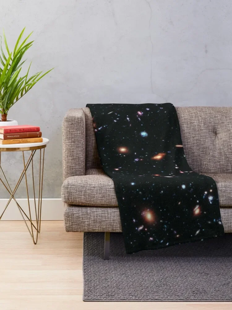 Hubble Extreme Deep Field Image of Outer Space Throw Blanket Bed covers warm winter Camping Sofas Blankets