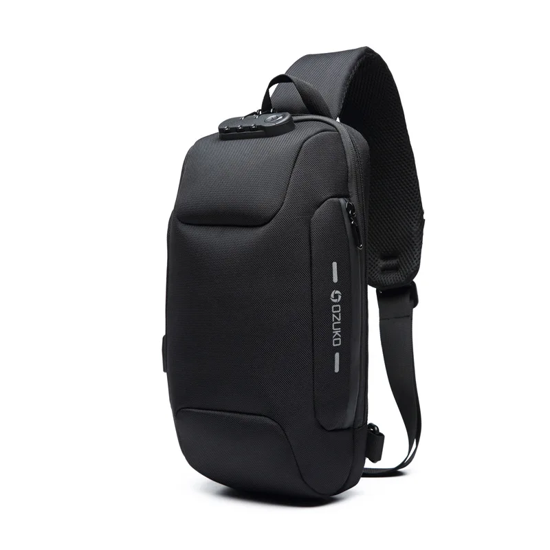 OZUKO Multifunction Crossbody Bag for Men Anti-theft Shoulder Messenger Bags Male Waterproof Short Trip Chest Bag Shoulder New