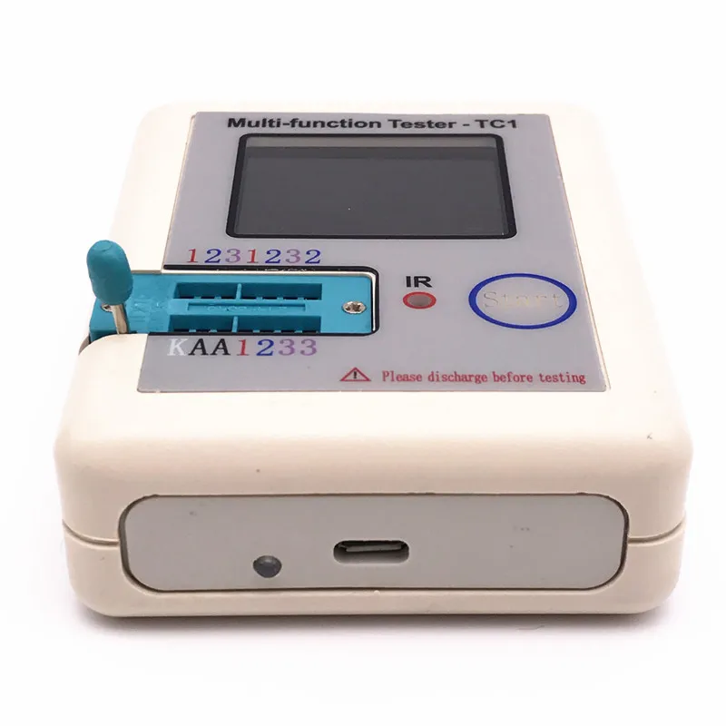 LCR-TC1 Multi-function Transistor Tester Digital Component Analyzer with Color Graphic Display for Capacitors, Resistors, Diodes