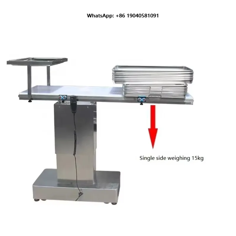 Veterinary Clinic Equipment Reusable Stainless Steel Electric Operating Table for Dogs and Cats
