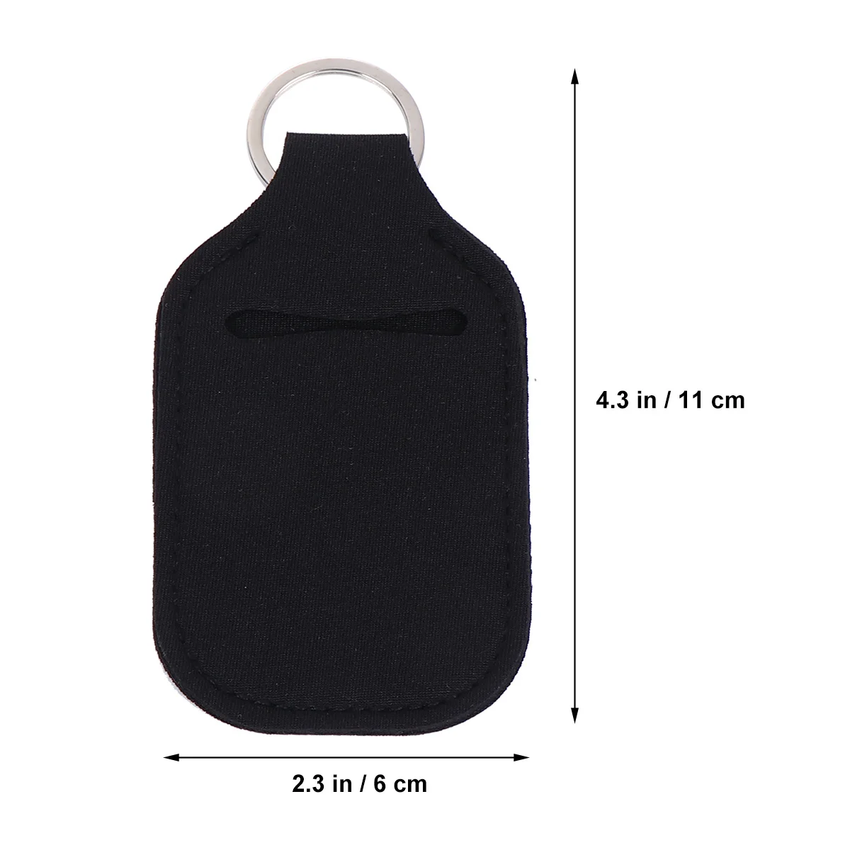 مجموعة غطاء زجاجة عطر مكونة من 6 قطع بتصميم سلسلة مفاتيح محمولة وحاويات تخزين قابلة لإعادة الملء لمستحضرات التجميل خفيفة الوزن ومتينة