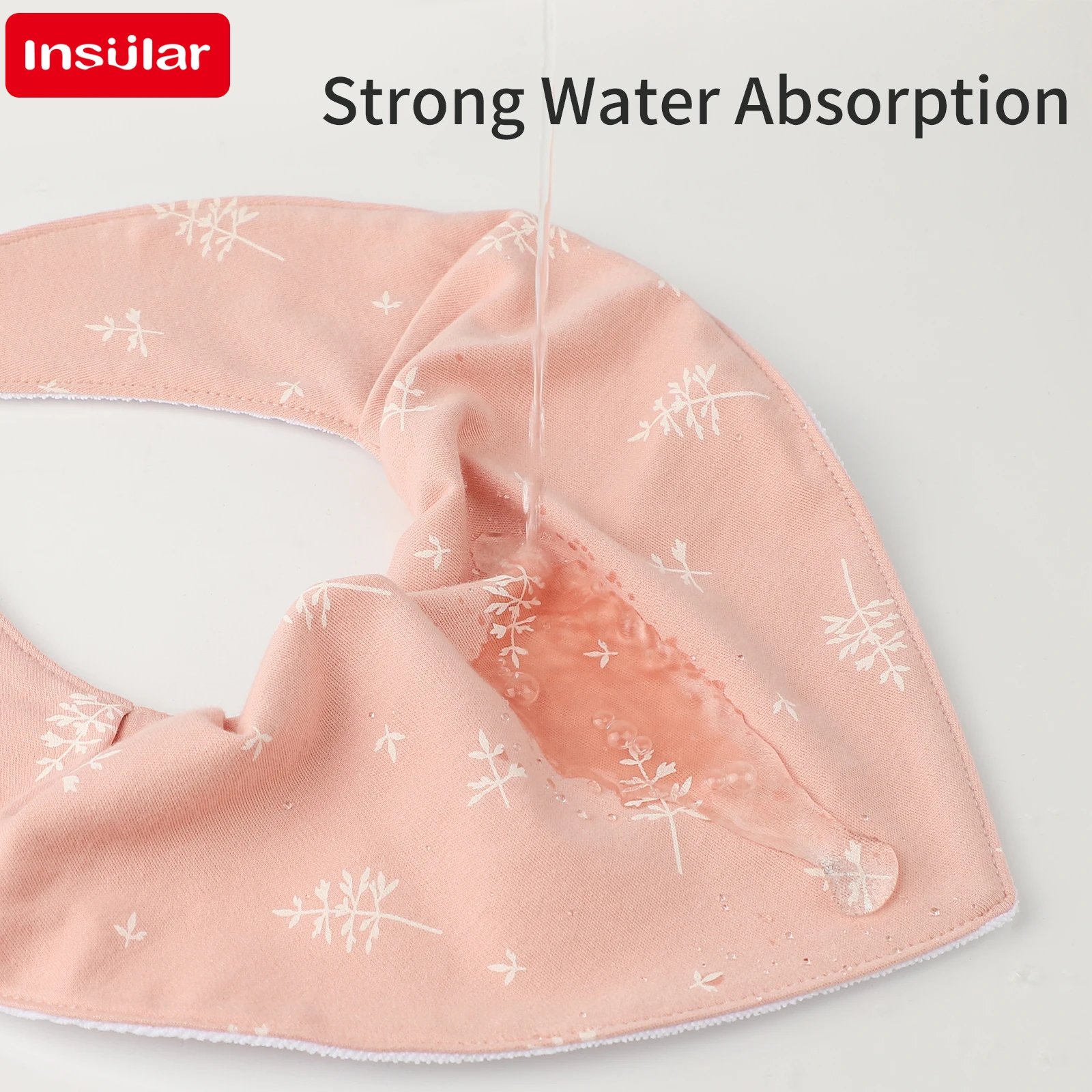 100% Cotton Gauze Baby Bib Triangle Drool Bandana Waterproof Feeding Bib for Infants Kids Drooling Eating Anti Spit Up Stains