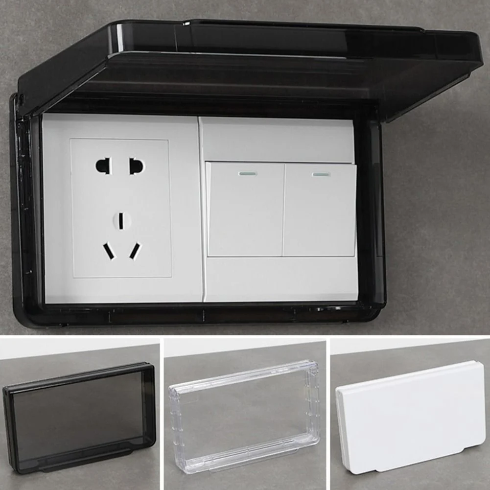 86Typ Steckdose Wasserdichte Box Elektrische Stecker Abdeckung Kunststoff Steckdose Box Wand Schalter Kunststoff Abdeckung Steckdose Schutz