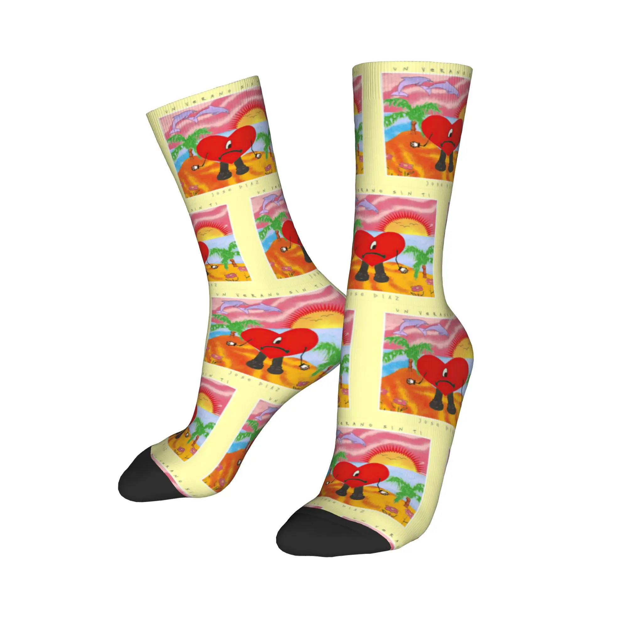 

Happy забавные мужские носки Harajuku Puerto Rico DTMF Bad Bunny носки полиэстер скейтборд женские чулки весна лето осень зима