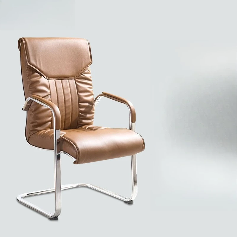 

Кожаное конференц-кресло для дома и офиса, эргономичное, с латексным наполнителем, для переговорных комнат и зон отдыха (например, для маджонга)