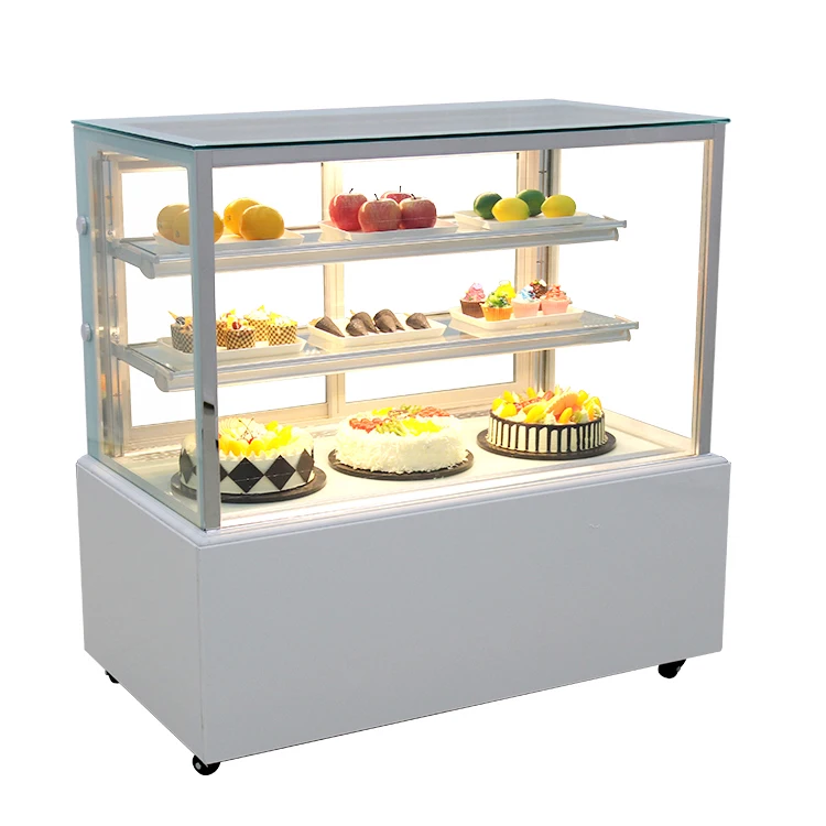 Commercial White Color Cake Display Fridge Freezer Refrigerator for Bakery for Philippines Application