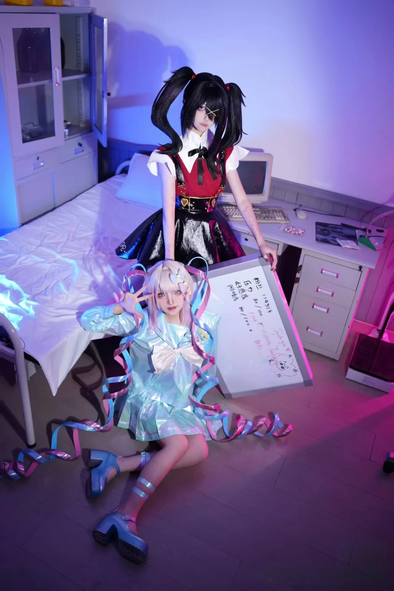 لعبة المحتاجة فتاة جرعة زائدة كانجيل تأثيري حلي مجموعة كاملة من الملابس بحار البدلة Jk موحدة الليزر اللون التنانير