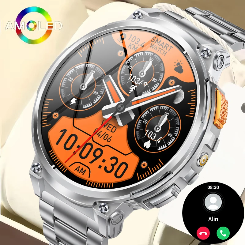 

LIGE 1.85inch Flashlight Smart Watch Men 760mAh Wireless Call Music Player Smartwatch Man IP68 Waterproof Sports Fitness Tracker