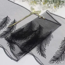 2meters Lace Sewing Accessories Feather Embroidery Lace Trim Spandex Lace Fabrics For Clothing Crafts