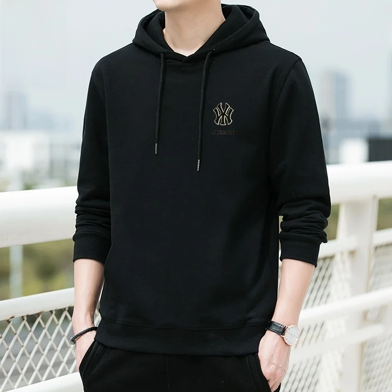 

Мужская толстовка с длинным рукавом, новинка весенней коллекции, повседневный топ, удобная свободная посадка, хлопок/полиэстер