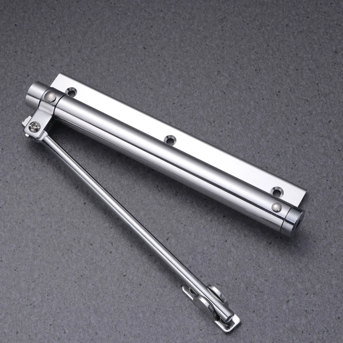 

1pc Automatic Door Closer 35kg Aluminum Strong Spring Self Closing Adjustable Thrust Wood Doors Home Use Soft No Slam