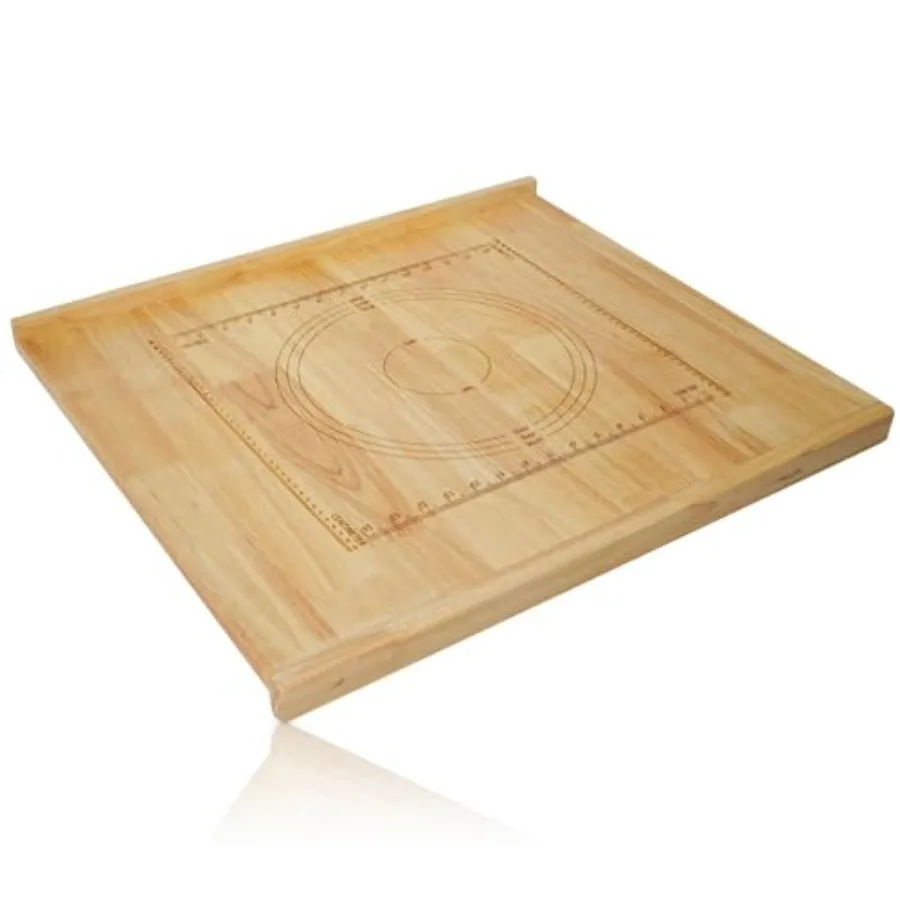 

24" x 20" Reversible en Pastry Board Pasta Board with Lip Bread Board Cutting Board Chopping Board Pie Board with Engraved Rule