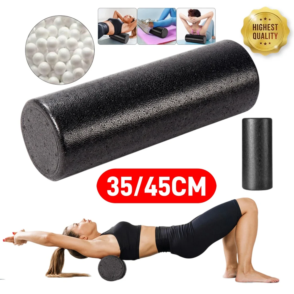 35/45CM Epp Yoga Foam Massage Roller Fitness Portable Pilates Body Exercises Gym Leg Arm Back Feet Pain Shaft Muscle Relaxation