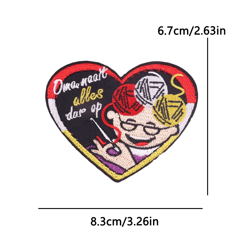 Nederland Carnaval Oeteldonk embleem opstrijkbare patches voor kleding thermoadhesieve patches carnaval decoratieve borduurpatch