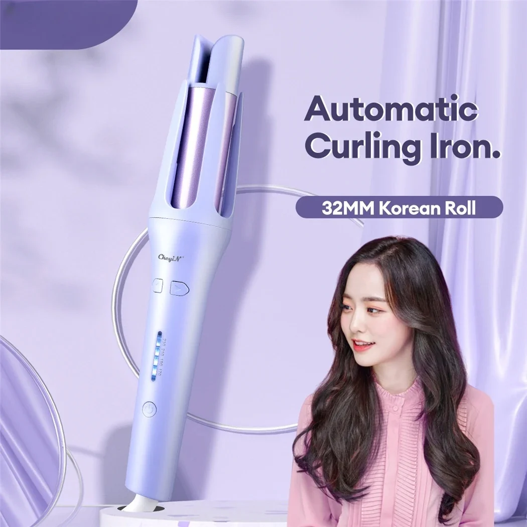 

Automatic Hair Curler 32MM Auto Rotating Ceramic Hair Roller Professional Curling Iron Curling Wand Hair Waver