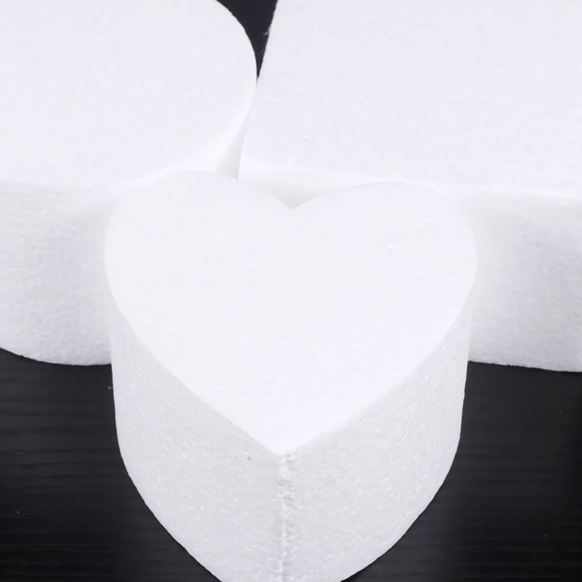 3Pcs Foam Cake Dummy Round Heart Square 4 Inch Sets Ideal for Wedding Display Practice Cake Decorating Molds Baking