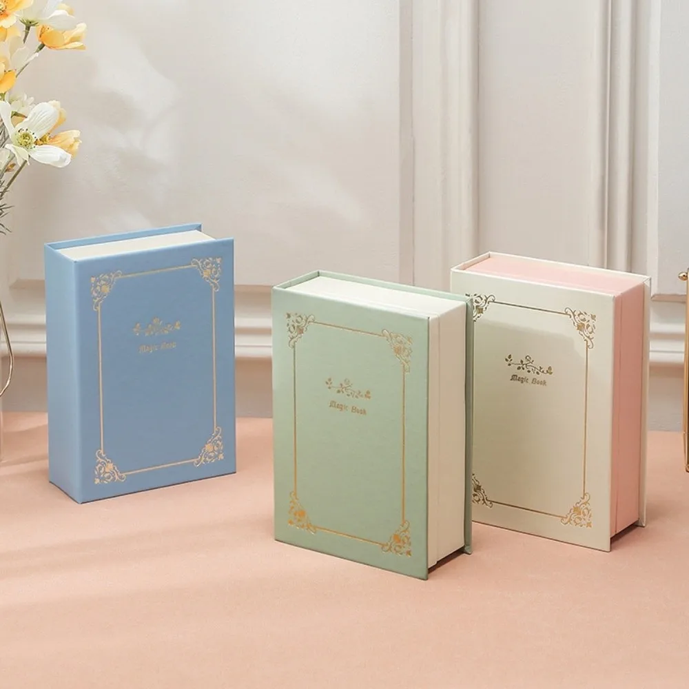 

Packing Box PU Jewelry Book Storage Ring Earrings Jewelry Display Box Dustproof Bracelet Necklace Jewelry Collection Organizer