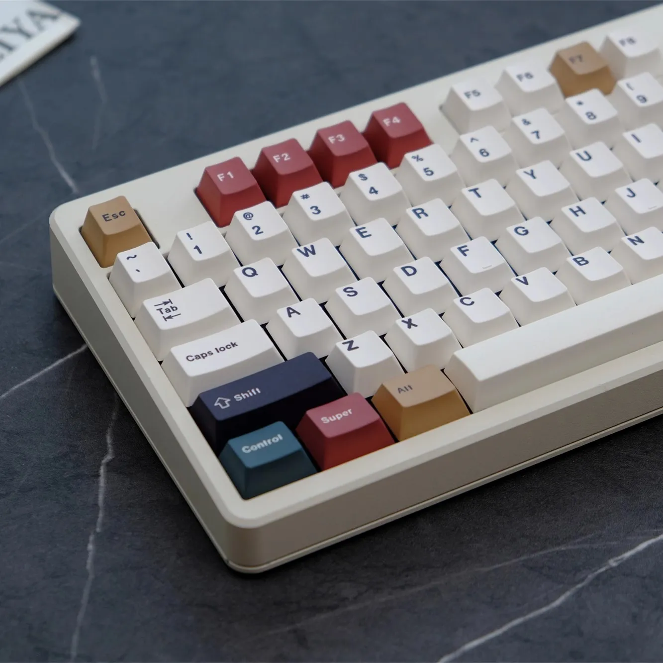 129 Keys/set Mixed Light Keycaps PBT Dye Subbed Key Caps Cherry Profile For Keychron K2 65% 75% Anne GH60 GK64 Poker